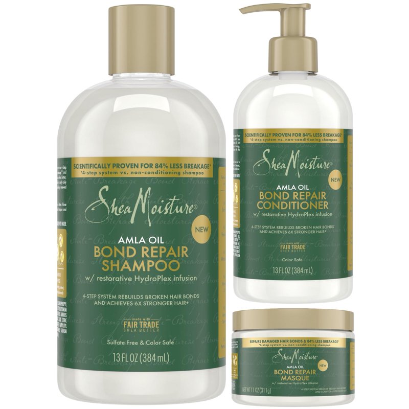 Amla Oil Hair Repair Set - Shampoo, Conditioner & Mask for Curly Hair