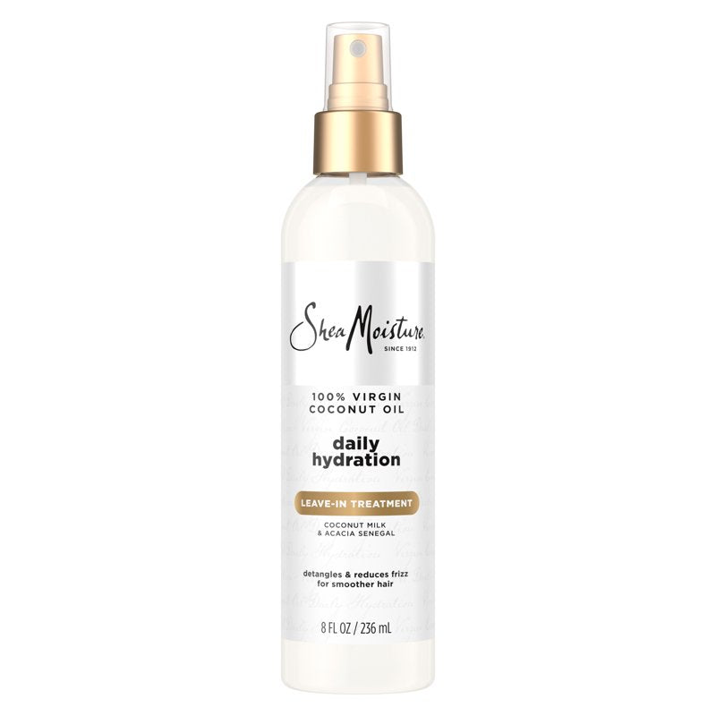 Virgin Coconut Oil Leave-In Hair Conditioner for Frizz Control, 8 fl oz