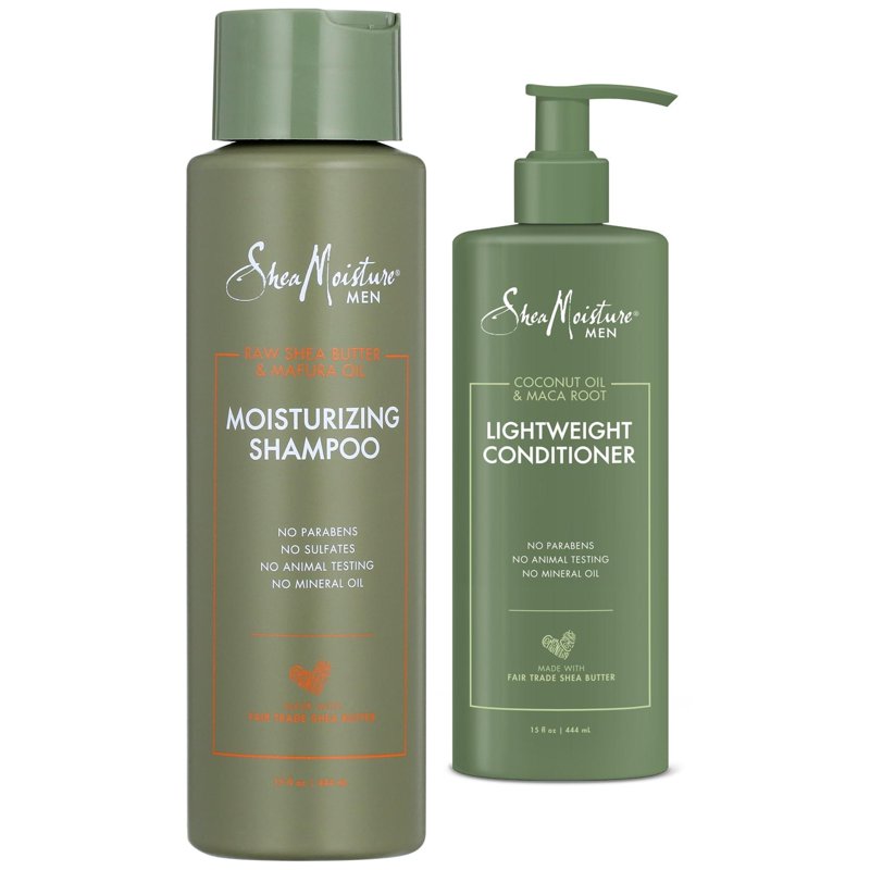 Moisturizing Shampoo for Men - Raw Shea Butter & Mafura Oil