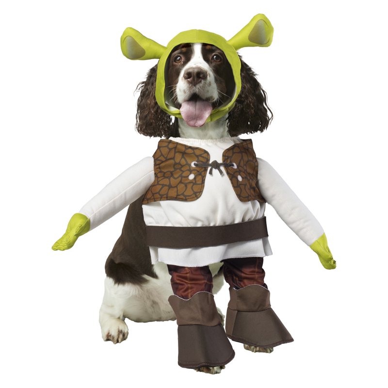 Shrek Pet Costume with Headpiece for Dogs - Fun Ogre Outfit
