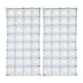 Silver Foil Balloon Backdrops - 55 Inch Party Decor Set of 2 for Weddings & Events