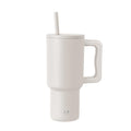 30 oz Insulated Stainless Steel Trek Tumbler with Straw Lid - Almond Birch