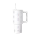 Insulated Stainless Steel Trek Tumbler with Straw Lid - Crystal Freeze