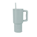 Insulated Stainless Steel Trek Tumbler with Straw Lid - Seaglass Sage