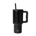 Insulated Stainless Steel Trek Tumbler with Straw Lid - Spooky Bats