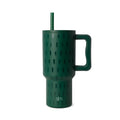30 oz Insulated Stainless Steel Trek Tumbler with Straw Lid - Trees Deep Forest