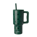 Insulated Stainless Steel Trek Tumbler 30 oz with Straw Lid - Winter Forest