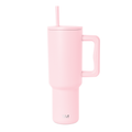 40 oz Insulated Stainless Steel Trek Tumbler with Straw Lid - Blush