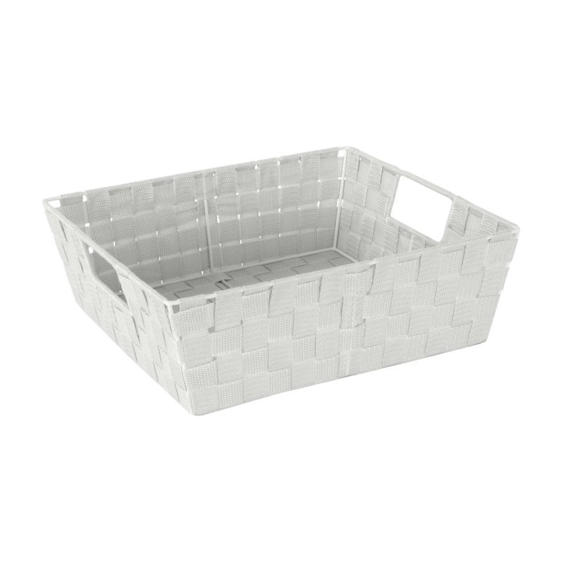 Simplify Large Woven Storage Shelf Bin Basket - Heather Grey, Extra Large