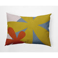 Mustard Yellow Rectangle Indoor Pillow - Bold Flowers 14x20-inch Decor Cushion - Variation of THIS listing