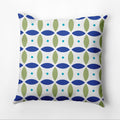 Outdoor Beach Ball Pillow - Geometric Blue 16x16 Inch Patio Cushion - Variation of Blue