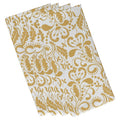 Aurora Floral Print Napkin Set - Gold - 19" x 19" (Set of 4)