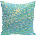 Decorative Throw Pillow - Coastal Print 16x16 Inches - Faux Down Cushion with Cover - Variation of THIS listing