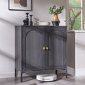 Wooden Buffet Cabinet with Storage - 34" Tall, Grey