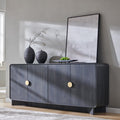 70'' Large Modern Buffet Cabinet with Storage - Grey