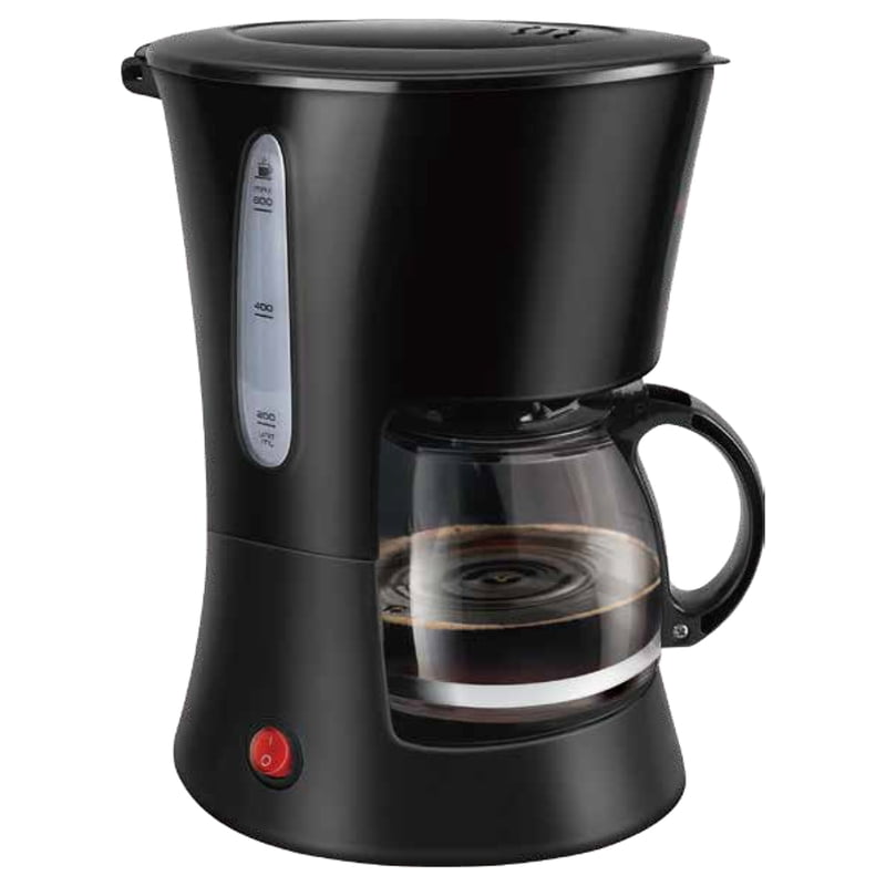 Single-Serve Coffee Maker with Glass Cup - 20 oz Compact Design