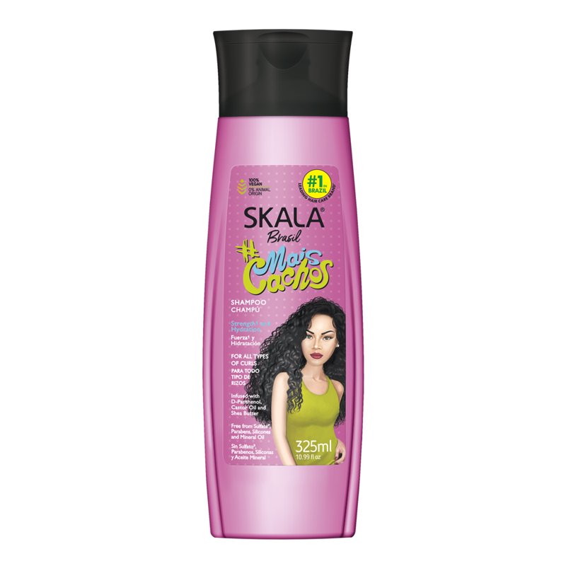 Mais Cachos Sulfate Free Shampoo for Curly and Wavy Hair, 10.99 oz