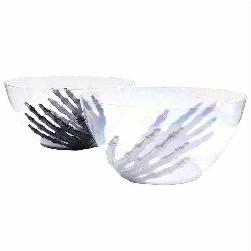 Skeleton Hands Candy Bowl - Spooky Halloween Trick-or-Treat Decor, 5L BPA-Free Plastic