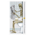 Halloween Skeleton Restroom Door Cover 5ft x 30in Pack of 2