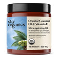 Organic Coconut Oil and Vitamin E Hair and Body Oil, 16.9 fl oz