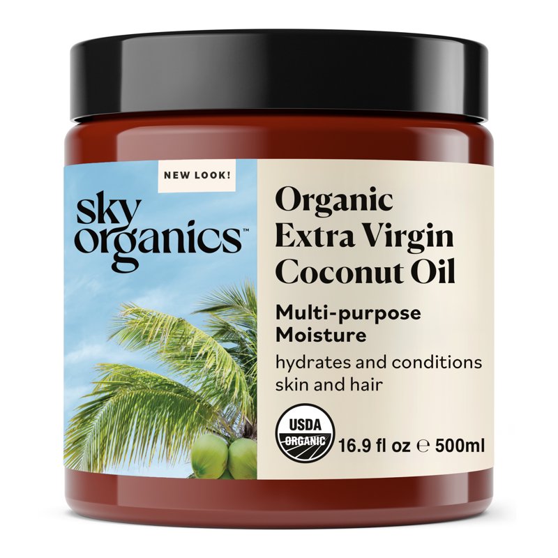 Organic Extra Virgin Coconut Oil for Hair and Skin - 16.9 fl oz