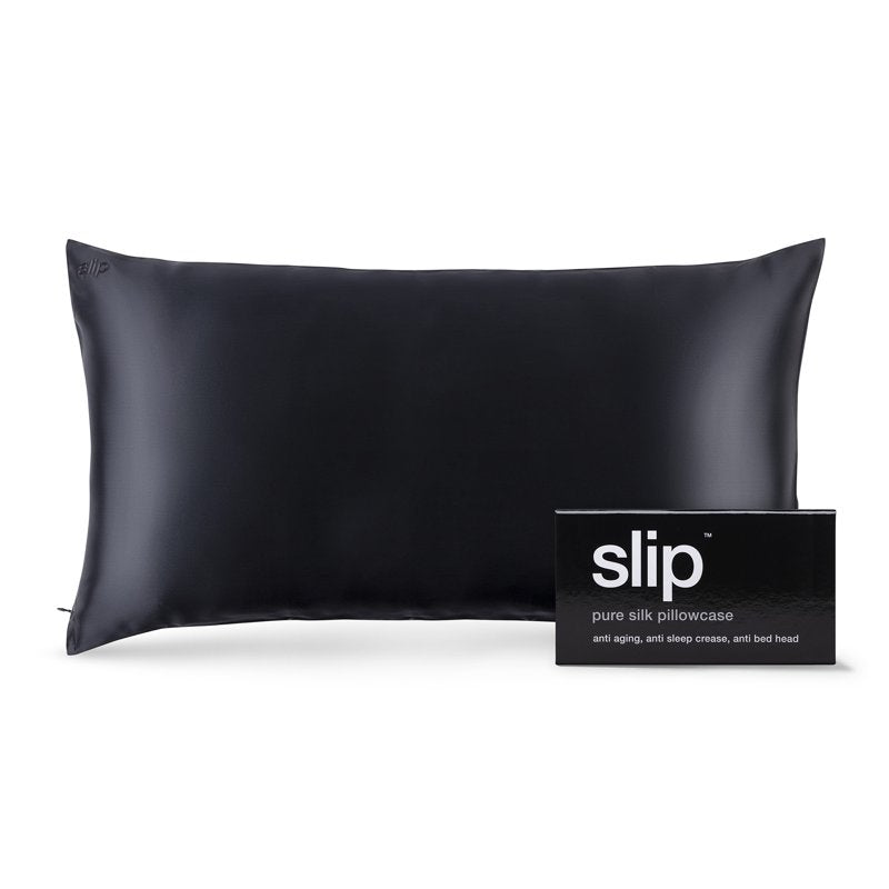 Slip Pure Silk Pillowcase - King Size, Black, 360 Thread Count