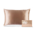 Queen Silk Pillowcase - Slip Pure Silk Rose Gold Bedding