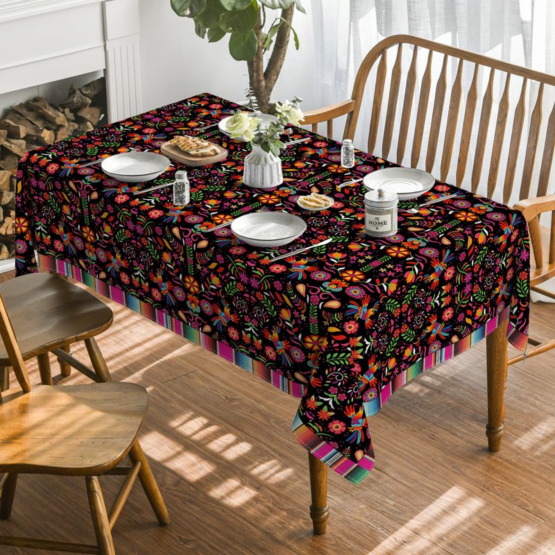 Halloween Tablecloth 60 x 120 Inch - Seasonal Festive Fabric for Home & Party - MultiA Variation