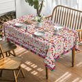 Halloween Fiesta Tablecloth 60x84 Inch Multi - Washable Party Cover for Celebrations