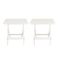 Solid Wood Folding Side Table Set - 2-Piece Portable Design