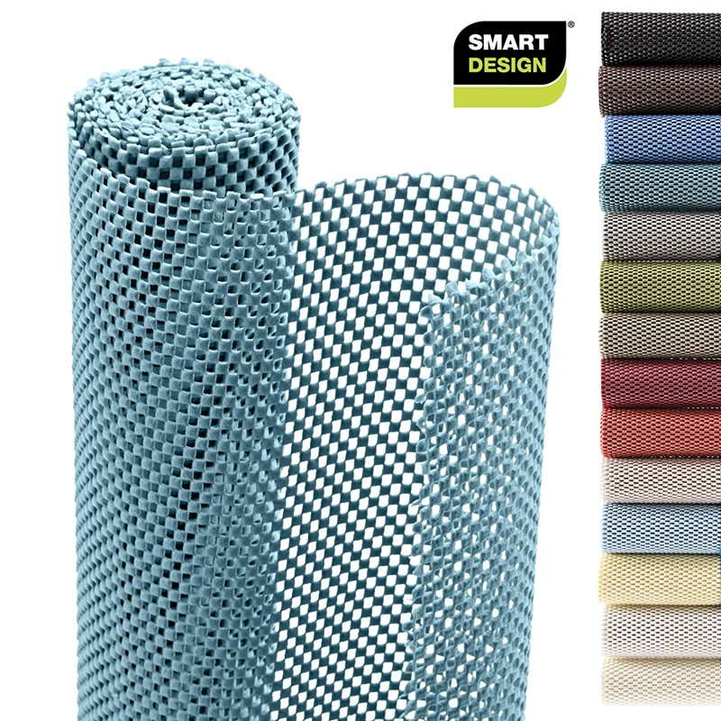 Shelf Liner Non-Adhesive Premium Grip - 18 Inch x 8 Feet - Teal Blue