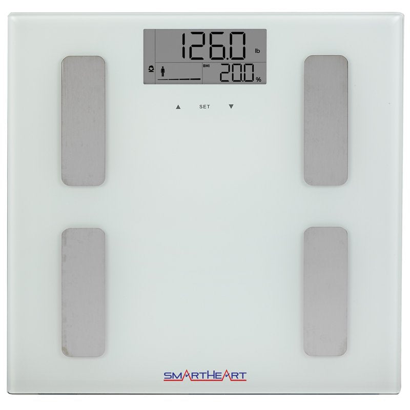 Digital Body Composition Scale 440 lbs Capacity BMI Water Fat Muscle Monitoring