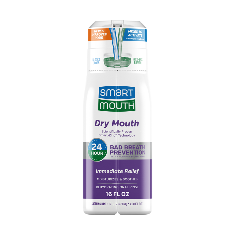 Alcohol-Free Dry Mouth Oral Rinse with Zinc Ion Technology - Mint, 16 fl oz