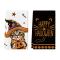 Halloween Spider Web Jack-O'-Lantern Pumpkin Kitchen Towels Set of 2 - 18x26 C