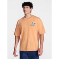 Men's Halloween Graphic Tee - Snoopy Mummy Design, XL, Orange Wash