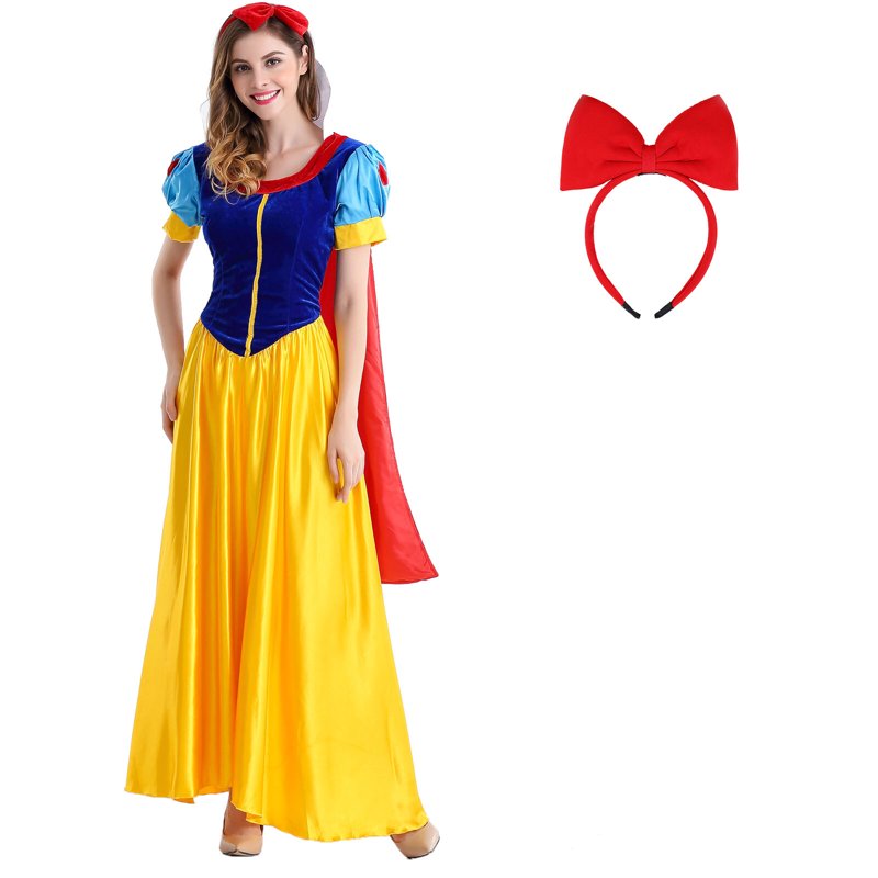 Snow Princess Dress for Women Halloween Fairy Tale Costume Size S-4XL - Variation A S