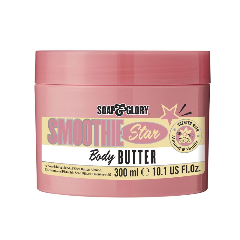 Smoothie Star Body Butter with Shea Butter for Dry Skin - 10.1 oz