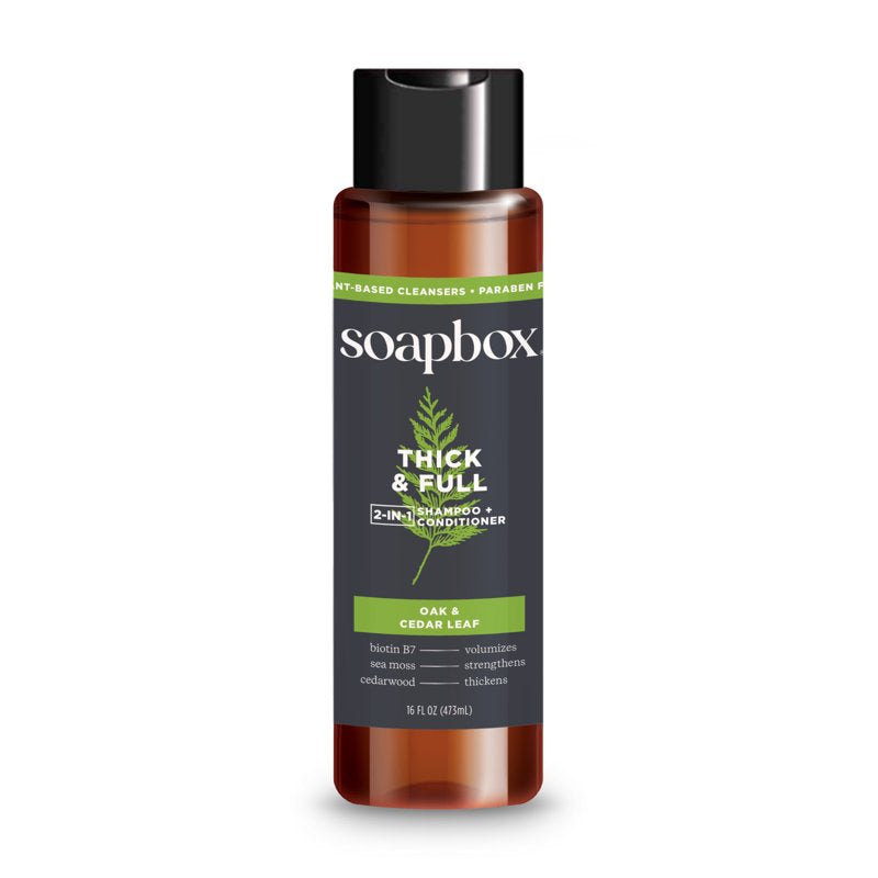 Thick & Full Men's 2-in-1 Shampoo and Conditioner, 16oz