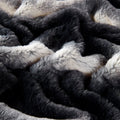 Black and White Velvet Plush Fleece Throw Blanket 50x60 Inches - Cozy Home Decor