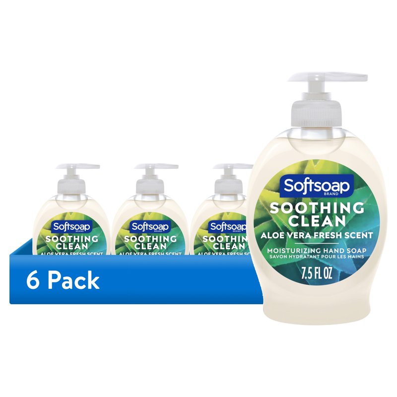 Liquid Hand Soap - Aloe Vera - 6 Pack - 7.5 fl oz