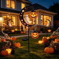 Solar Halloween Ghost & Moon Garden Stake Lights H - Waterproof Outdoor LED Lanterns