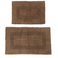 Somerset Home 2-Piece Machine Washable Cotton Bathroom Mat Set - Taupe