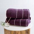 Purple Luxury Cotton Bathroom Towels Set - Quick Dry 2-Piece Somerset Home
