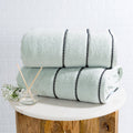 Seafoam Luxury Cotton Bathroom Towels Set - Quick Dry 2-Piece