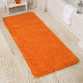 58-Inch x 24-Inch Non-Slip Shag Memory Foam Bath Mat - Orange