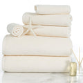 Lavish Home Ivory 6-Piece Cotton Bath Towel Set - Soft & Absorbent