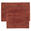 Reversible Cotton Rug Set - 2 Pieces, Brick & Blue Variations