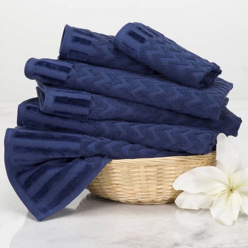 Somerset Home Navy 6-Piece Cotton Towel Set - Bath & Spa Towels