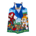 Kids Sonic The Hedgehog Hooded Cotton Towel - Bath & Beach Wrap