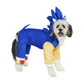 Pet Costume Sonic The Hedgehog for 6-10 lbs - Blue Plush Dog Outfit with Headpiece